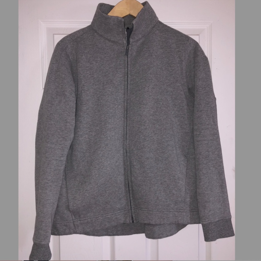 Lululemon Grey Fleece Zip Up Jacket Size 10